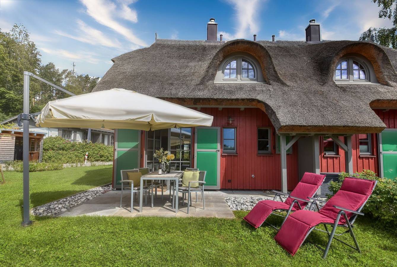 Neu gebaut, modern, exklusiv – das beschreibt das Feriendorf Klein Stresow in Klein Stresow, Putbus