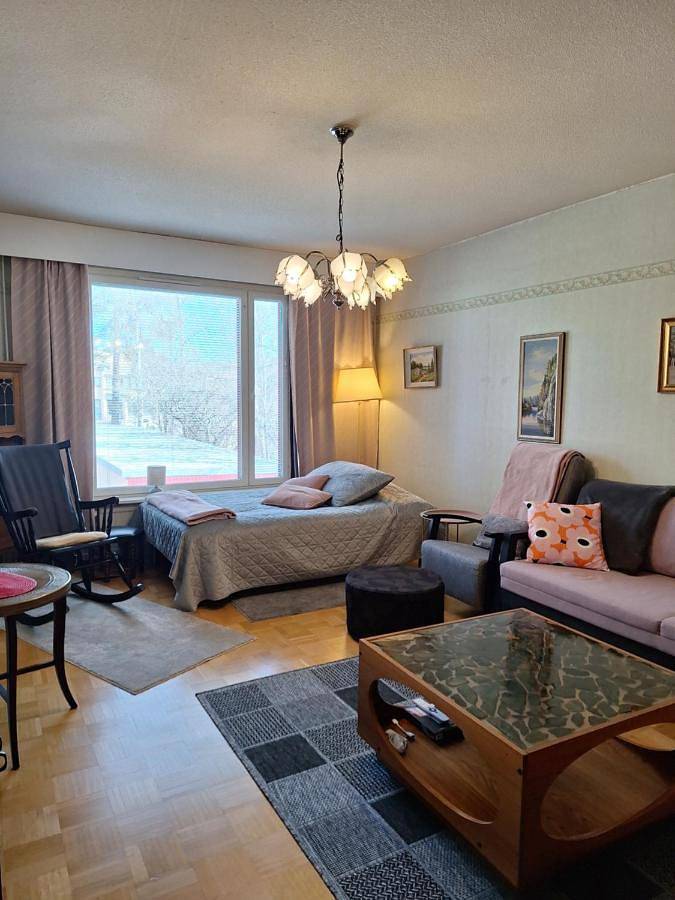 Ferienwohnung für 6 Personen, mit Balkon und Sauna sowie Ausblick in Pieksämäki