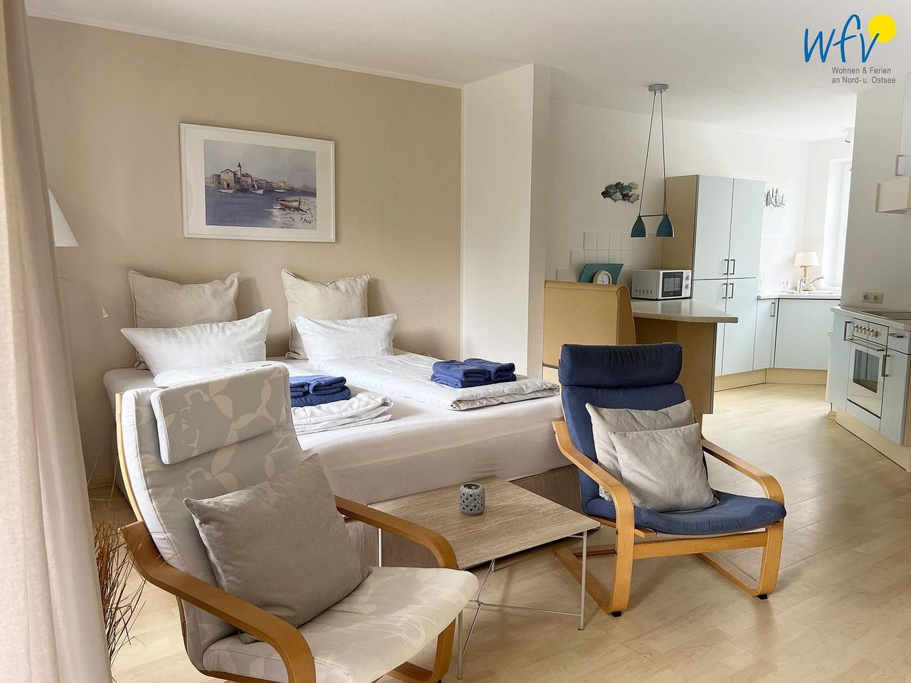 Ganze Wohnung, Ferienwohnung auf Wangerooge mit Garten, Balkon und überdachter Terrasse in Wangerooge
