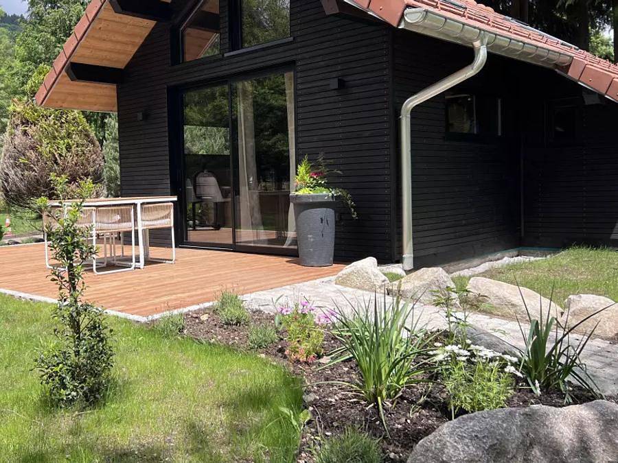 Sunêlia Domaine de Champé - Ferienhaus 2 personen - La Cabane à Ingrid 30m² - 1 Schlafzimmer / 1 Badezimmer -. in Bussang, Regionaler Naturpark Belchen der Vogesen