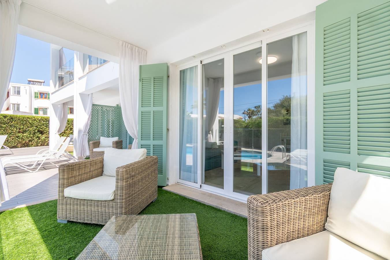 Appartement entier, Appartement 'C 2 Chambres' avec piscine partagée, Wi-Fi et climatisation in Cala Serena, Felanitx
