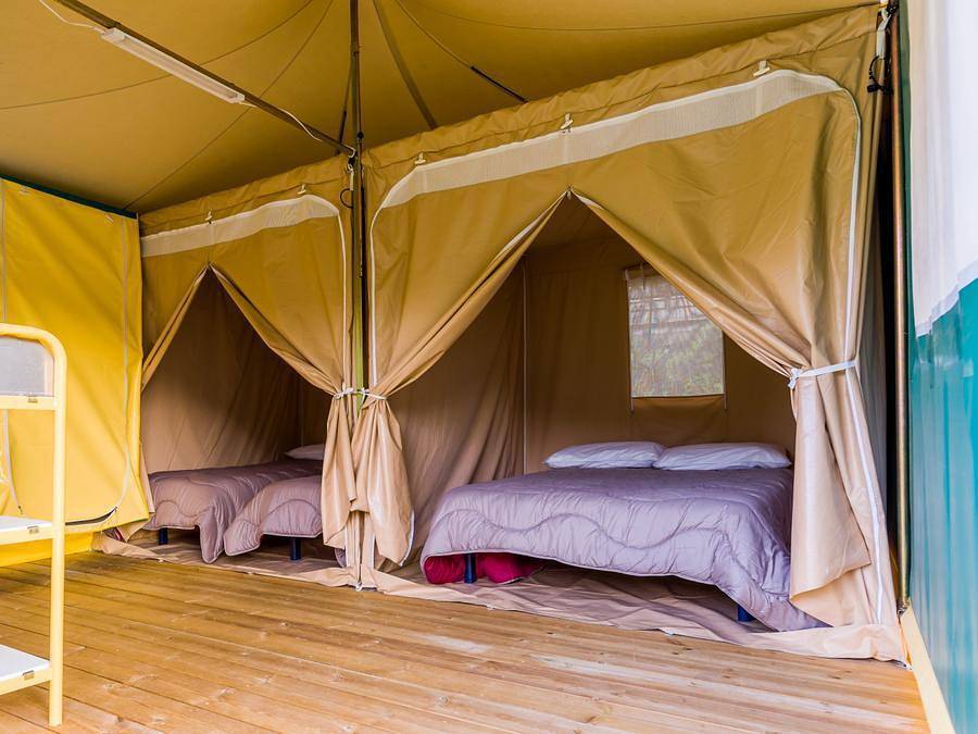 Camping le Trel - Bungalow de lona 4 personas - Bungali 2 dormitorios in Saint-Pompont, Périgord Noir