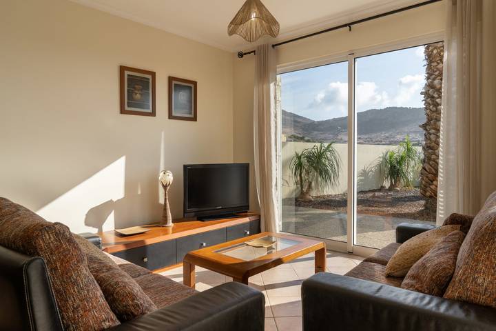 Gästehaus Gonçalves - Terrasse und Meerblick in Porto Santo, Madeira