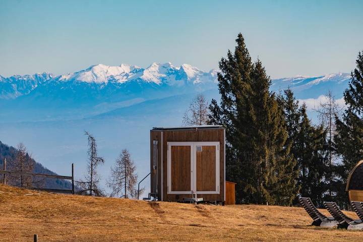 Camping für 2 Personen, mit Garten und Ausblick, mit Haustier in den Dolomiten - 4