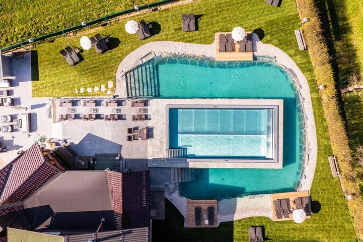 Hotel für 2 Personen, mit Sauna und Garten sowie Ausblick und Pool, mit Haustier