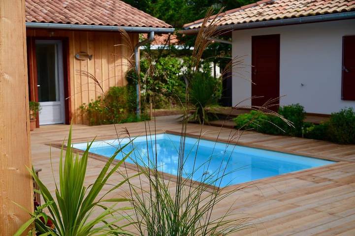 Maison de vacances pour 9 personnes, avec jacuzzi et jardin, animaux acceptés à Vieux-Boucau-les-Bains