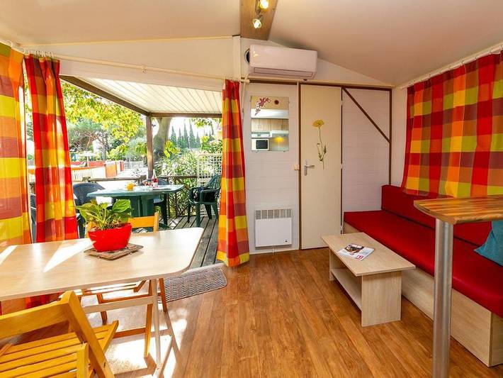 Camping La Garenne - Mobilhome 4 personnes - Mh2 Confort 27 m² + clim, avec sanitaires in Néfiach, Côte méditerranéenne (France)
