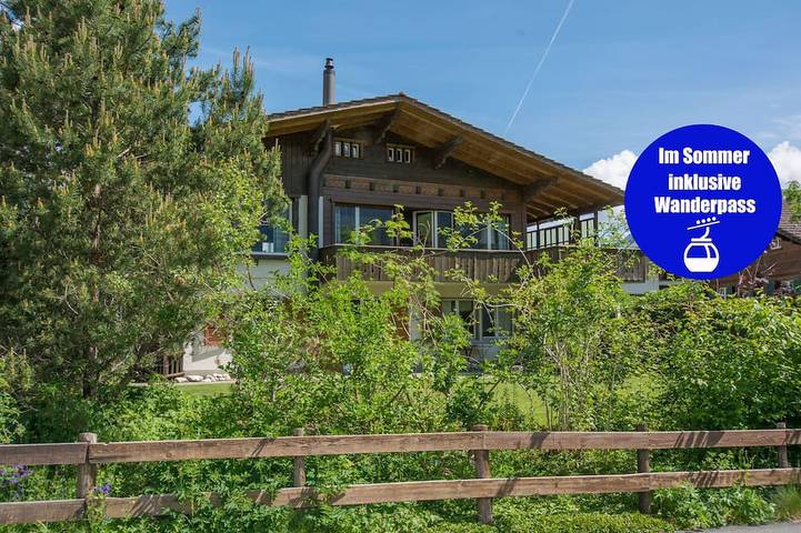 Ferienwohnung für 4 Personen, mit Terrasse und Garten in Adelboden