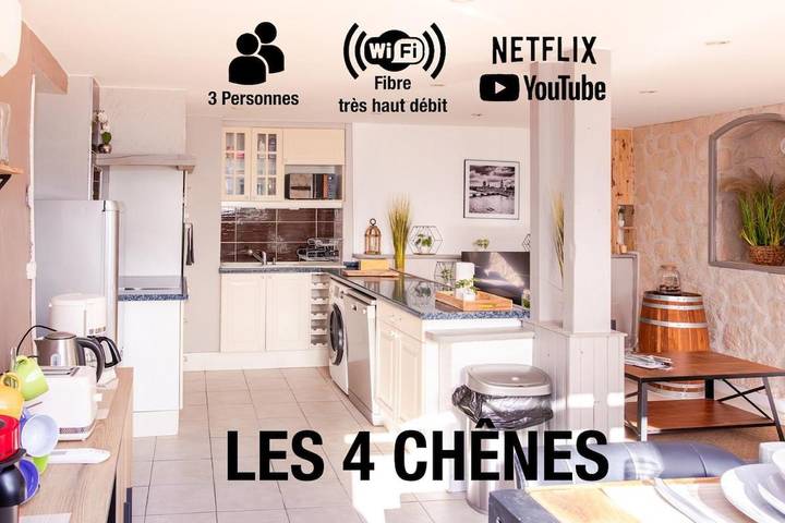 Appartement de vacances pour 3 personnes, avec jardin et vue