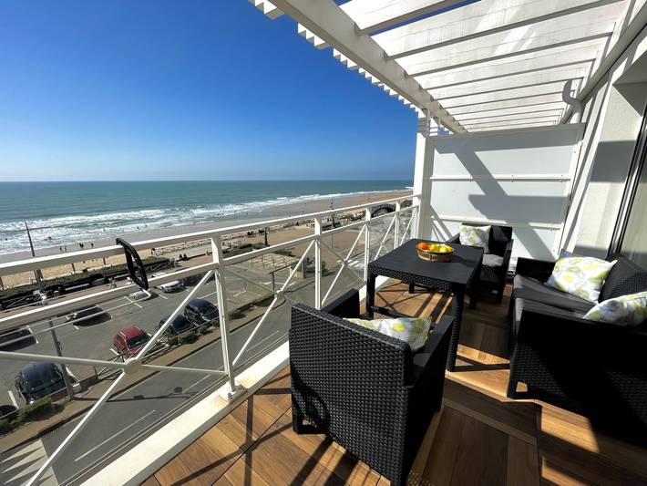 Appartement de vacances pour 5 personnes, avec vue sur l’océan et terrasse à Lacanau