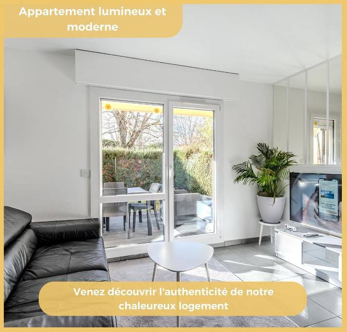 Appartement de vacances pour 4 personnes, avec terrasse et jardin