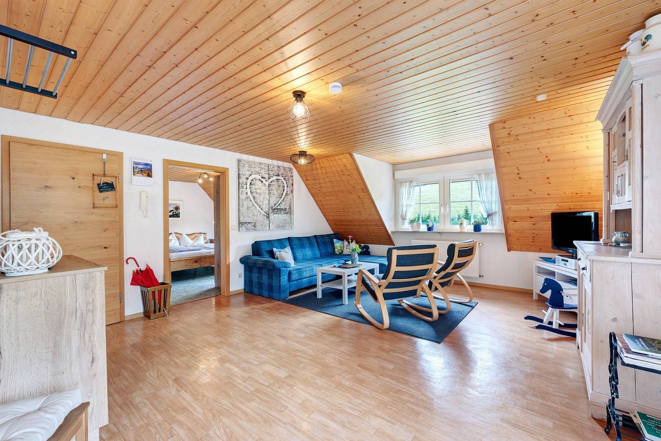 Ganze Wohnung, Sonnenwohnung, 85qm, 2 Schlafzimmer, max. 6 Personen in Kirchzarten, Südschwarzwald