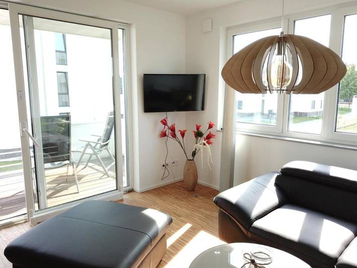 Ferienwohnung für 6 Personen, mit Seeblick und Ausblick sowie Balkon in Großräschen - 3