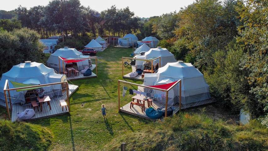 Camping voor 4 personen, met Terras en Tuin in Waddeneilanden
