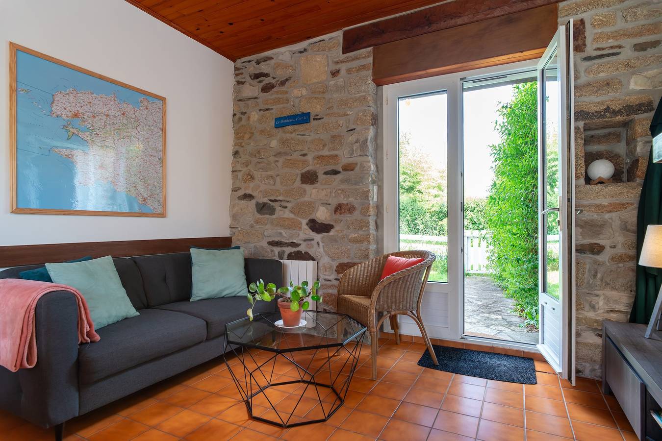 Casa de vacaciones para 4 personas con jardín in Plomodiern, Châteaulin und Umgebung