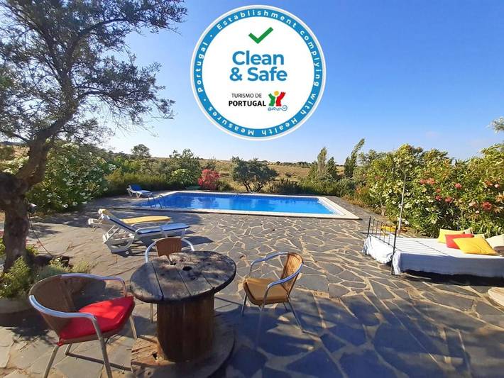 Casa de férias para 2 pessoas, com Varanda e Terraço e ainda Jardim and Piscina em Campo Maior