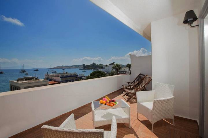 Hotel for 2 personer, med hage og utsikt i Bodrum