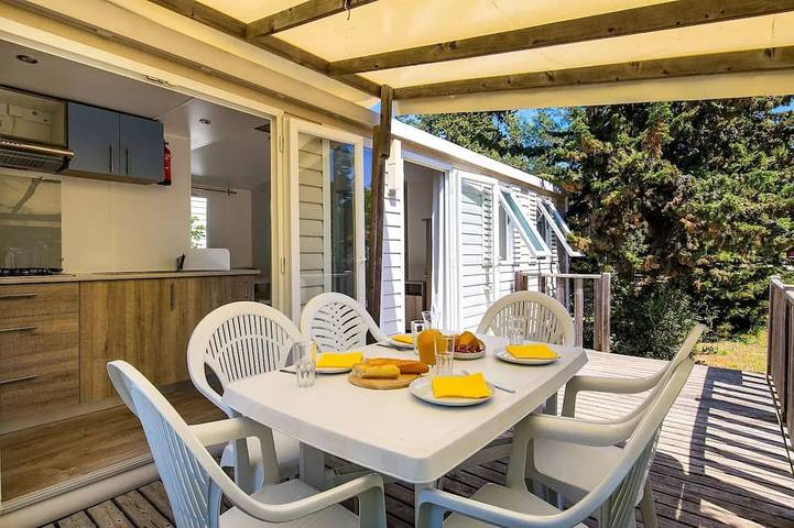 Casa rodante para 6 personas, con piscina y terraza - 1