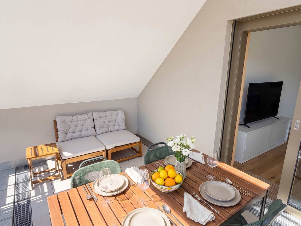 Ganze Wohnung, Ferienwohnung für 6 Personen mit Balkon/Terrasse in Ravensburg, Region Bodensee-Oberschwaben