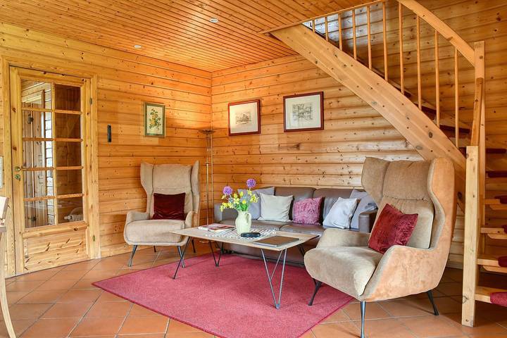 Ferienhaus für 4 Personen, mit Terrasse und Garten sowie Sauna, mit Haustier im Ostharz