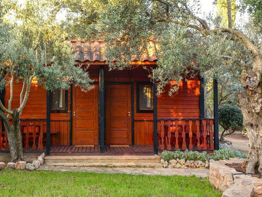 Camping Alquezar - Bungalow 2 personnes - Bungalow pas de cuisine lit double in Alquézar, Province de Huesca