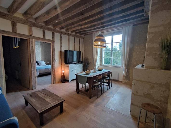 Appartement de vacances pour 4 personnes, avec jacuzzi ainsi que jardin et sauna, animaux acceptés