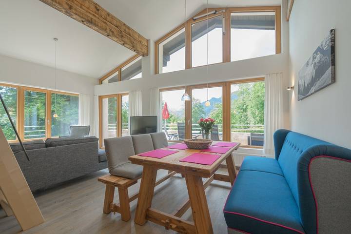 Ferienwohnung für 6 Personen, mit Balkon und Garten sowie Ausblick in Oberstdorf - 2