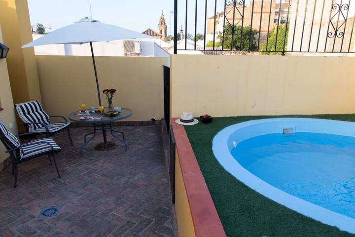 Casa rural para 13 personas, con piscina además de jardín y vistas, Familias con niños en Sierra Sur de Sevilla - 4