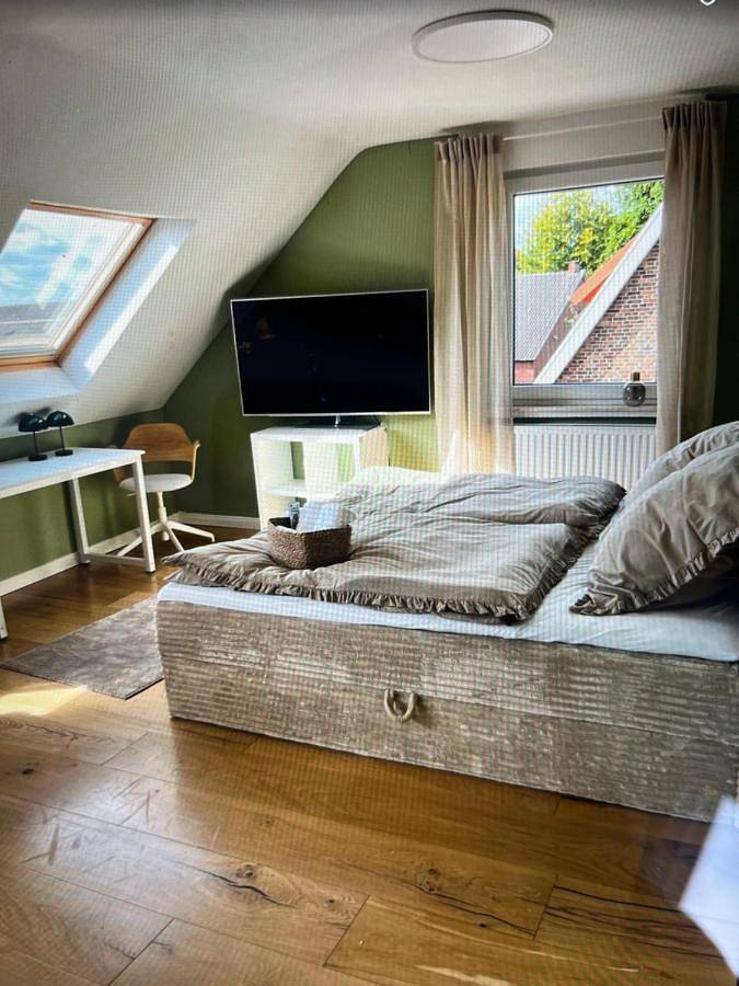 Ferienwohnung für 7 Personen, mit Balkon und Terrasse sowie Ausblick in Löningen