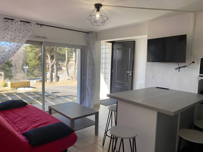 Apartamento para 3 personas, con jardín y balcón en Font-Romeu-Odeillo-Via