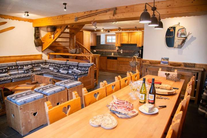 Chalet La Corniche, gemütlich für 13 Personen, Sauna mit Bergblick und privater Terrasse in Saint-Martin-de-Belleville, Vanoise-Massiv