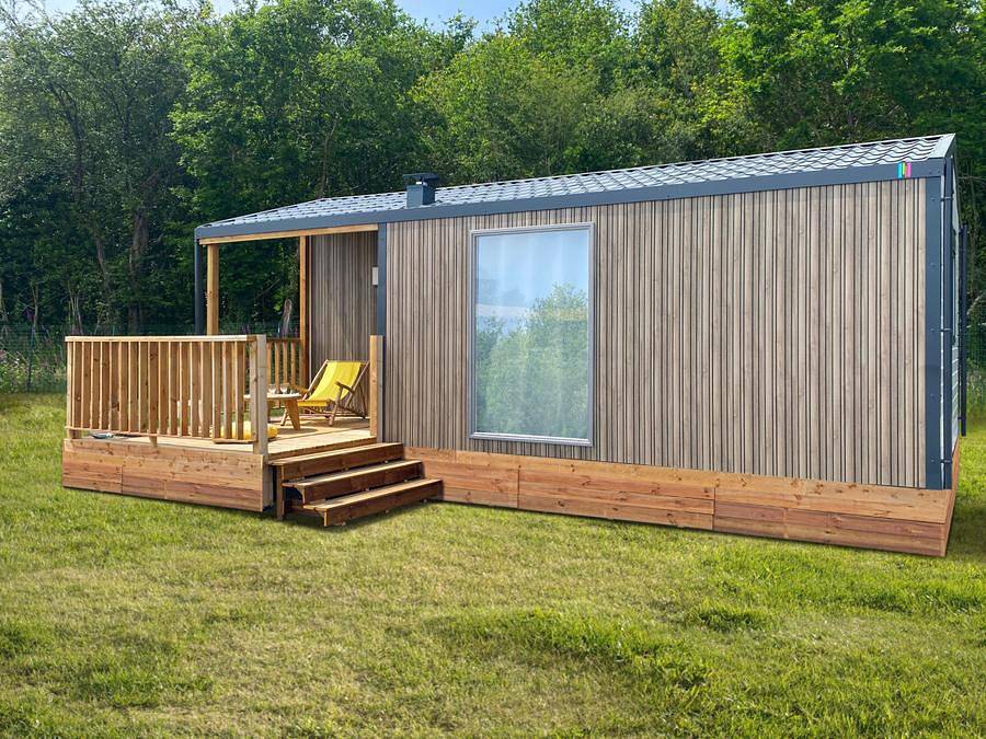 Camping Les Chalands Fleuris - Mobilhome 6 personas - Mobil-home Loggia 4/6 personas in Saint-André-des-Eaux, Côte de Jade