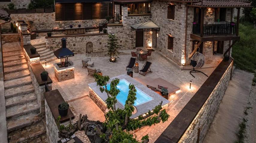 Willa dla 5 osób, z ogród i sauna oraz jacuzzi i basen w Arkadia