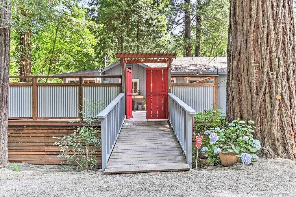 Guerneville Cabin 2 Mi nach Armstrong Redwoods! in California North Coast