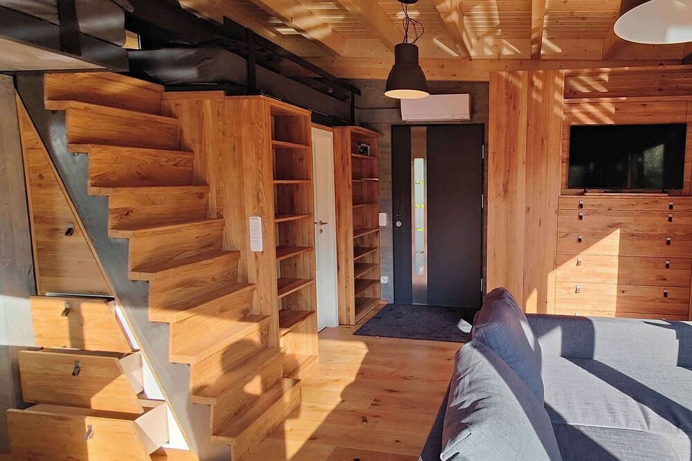 Tiny House im Pferdeteich mit Grill & Kamin in Großharthau, Oberlausitz-Niederschlesien