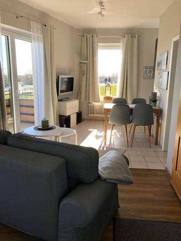 Ferienwohnung für 4 Personen, mit Balkon und Seeblick am Hafen Büsum