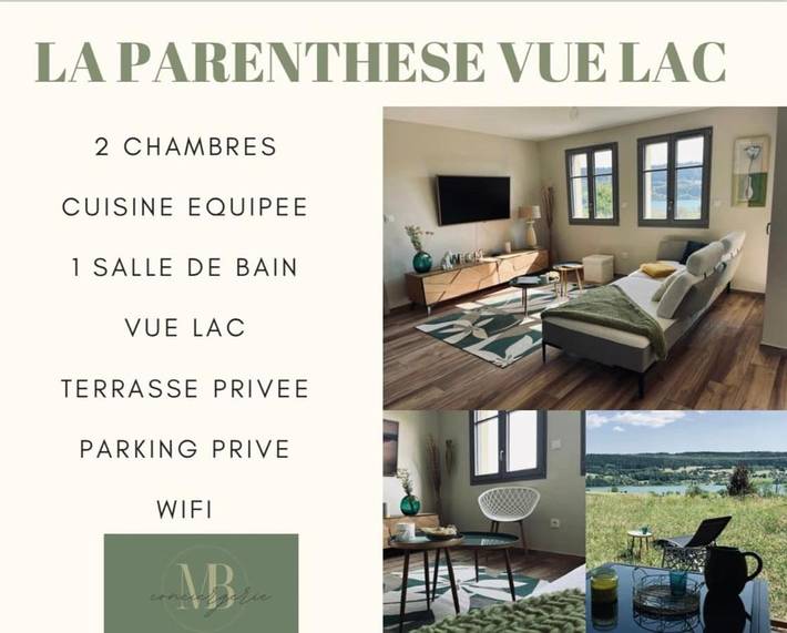 Gîte pour 4 personnes, avec terrasse et vue sur le lac à Les Grangettes - 2