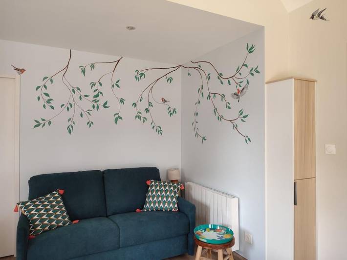 Maison de vacances pour 4 personnes, avec Terrasse ainsi que Jardin et Vue