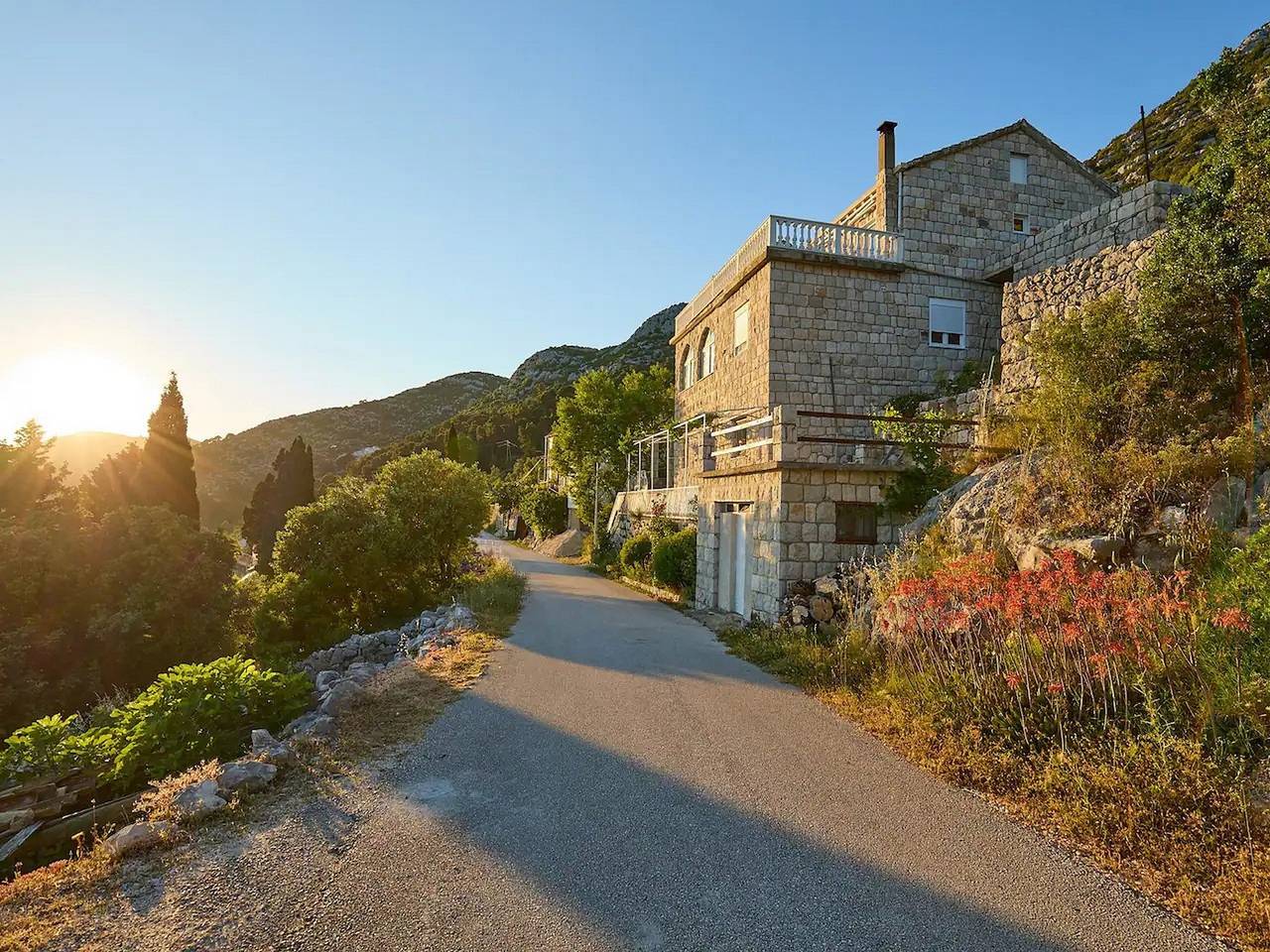 Ganze Wohnung, 1-Zimmer-Ferienwohnung mit Terrasse und Meerblick Maranovici, Mljet A-22339-b in Mljet