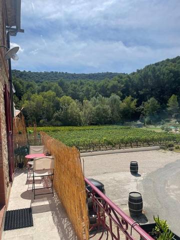 Gîte pour 4 personnes, avec vue et terrasse, animaux acceptés à Gigondas