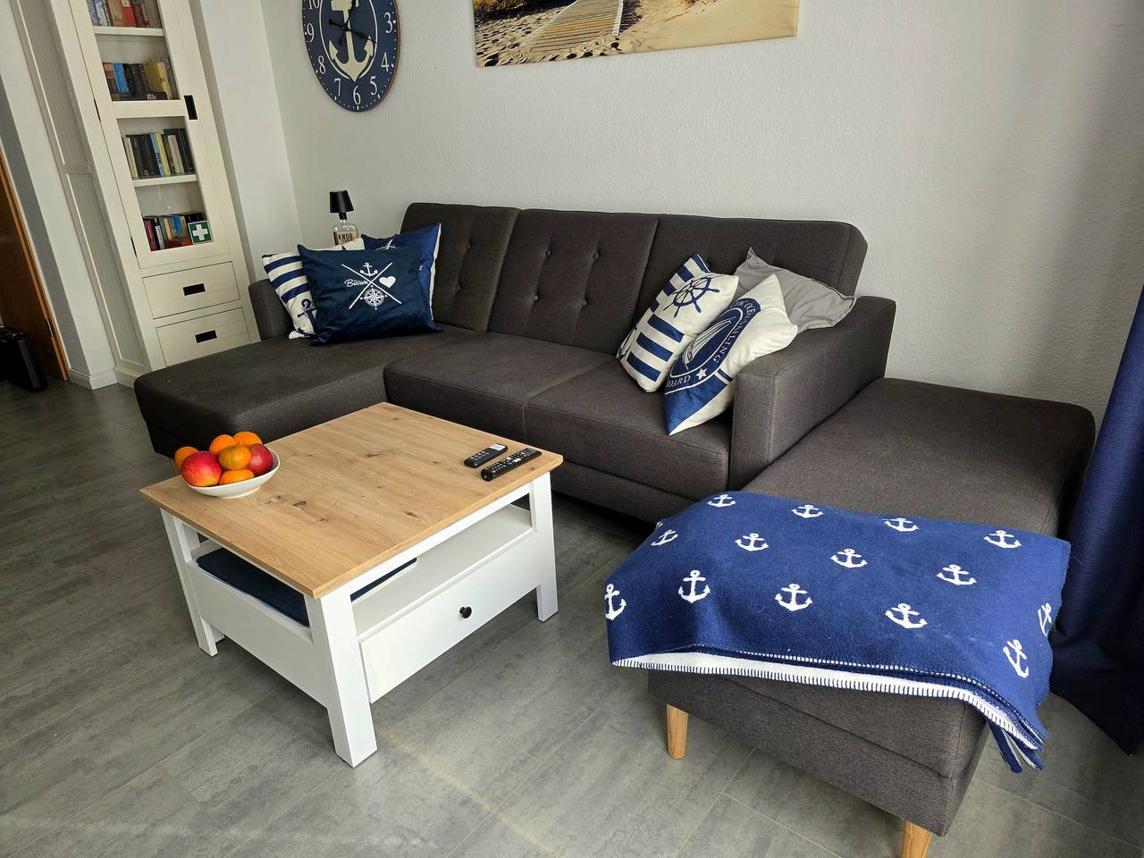Ganze Ferienwohnung, Ferienwohnung Hafenkajüte - 3-Raum-Ferienwohnung Hafenkajüte 102/101 in Hafen Büsum, Hauptstrand Büsum
