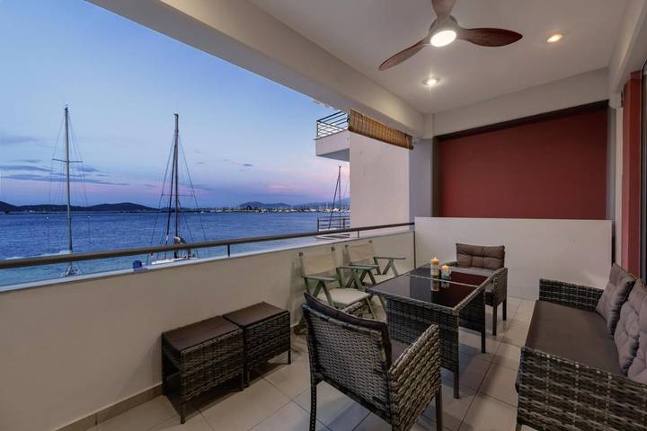 Ferienwohnung für 4 Personen, mit Balkon und Terrasse sowie Ausblick
