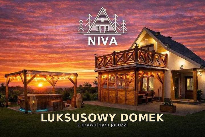 Domek letniskowy dla 7 osób, z widok na jezioro i taras oraz widok i ogród w Województwo lubelskie
