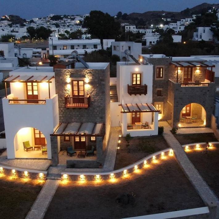 Maison d’hôte pour 2 personnes, avec vue et jardin, animaux acceptés dans Patmos
