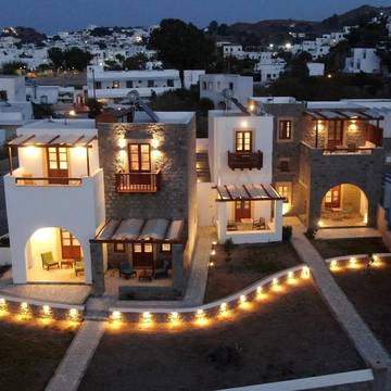 Maison d’hôte pour 2 personnes, avec jardin et vue, animaux acceptés dans Patmos