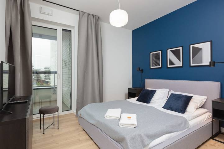 Apartament wakacyjny dla 4 osób, zwierzęta dozwolone w Żoliborz