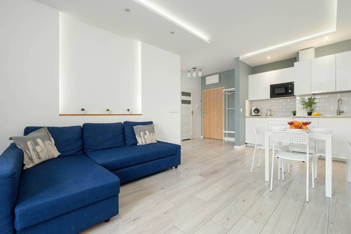 Apartament wakacyjny dla 4 osób, z balkon/ taras, Dla rodziny w Łódź