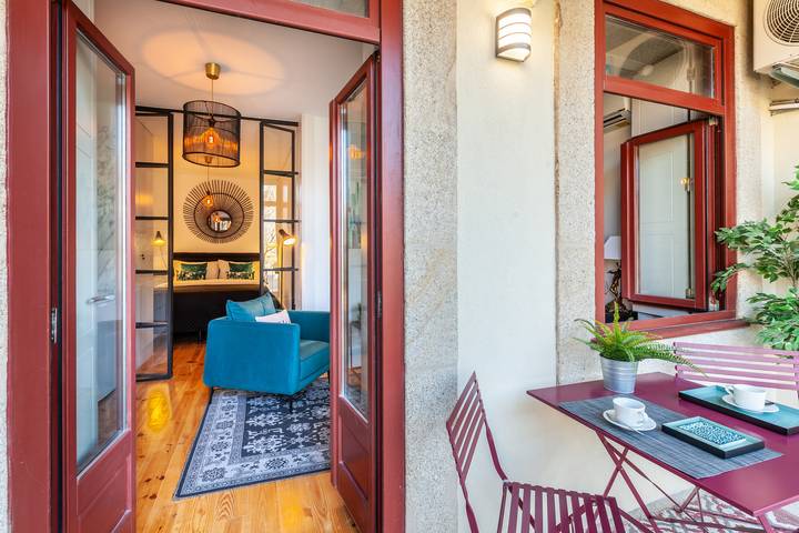 Apartamento estúdio para 2 pessoas, com Varanda e Terraço no Município de Porto