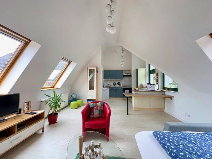 Ferienwohnung für 6 Personen, mit Balkon und Terrasse in Rahnsdorf