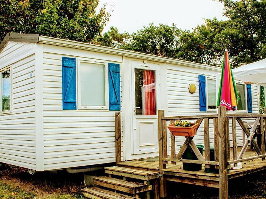 Camping Le Pontis - Mobilheim 4 personen - 2 Schlafzimmer in Verteillac, Périgord Vert